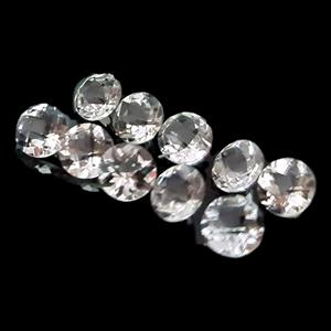 Pedidos personalizados al por mayor para Topacio blanco natural cortado en tablero de ajedrez redondos calibrados de todas las formas tamaños precios competitivos para todos - Product Image 5