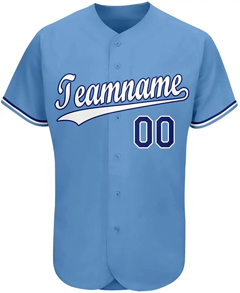 قمصان بيسبول مخصصة بأزرار سفلية تصميم مخصص مخصص مع أسماء الفريق وأسماء اللاعبين