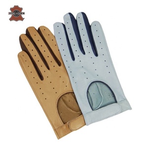 Grano de vaca Color personalizado 0,8mm Poliéster Brazalete DE SEGURIDAD 10 pulgadas Guantes de trabajo de conductor antivibración para maquinista y mecánico - Product Image 6