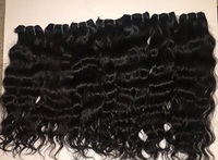 Tidak diproses ekstensi rambut Remy India mentah kutikula langka berikat-ikat rambut keriting harga pabrik langsung dari India