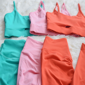 Mallas de yoga de 92% poliéster y 8% licra, tipo de patrón, Material sólido de nailon, Leggings de entrenamiento de cintura con sublimación - Product Image 6