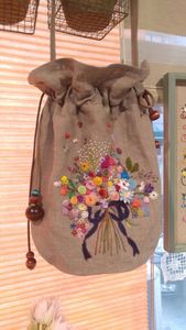 NEW---STUNNING---POTLI-BAG AVEC ÉLÉGANT et BELLE BRODERIE RESHAM TRAVAIL ON--BAGS POUR la PARTIE et DE MARIAGE @ 2021 - Product Image 2