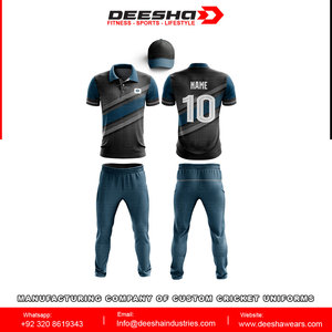 Maillot de cricket sublimado personalizado de alta calidad, uniformes de cricket personalizados con nombre de equipo y logotipo de marca - Product Image 5