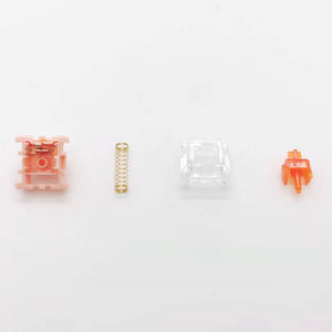 Interrupteur mécanique Tecsee Coral Switch OEM ODM, interrupteur de clavier lubrifié, tige en <span class=keywords><strong>nylon</strong></span>, boîtier en <span class=keywords><strong>nylon</strong></span> PME, interrupteurs tactiles pour clavier - Product Image 3