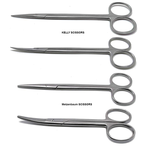 กรรไกรผ่าตัดโค้งสแตนเลสเกรด I ยี่ห้อ Priavet Label ของ Kelly Metzenbaum Pintech Instruments - Product Image 1