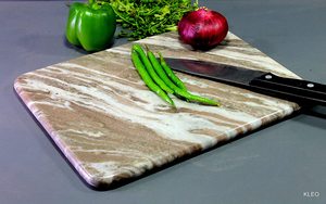 Tabla de cortar de mármol gris de alta calidad, diseño personalizado para chefs caseros y cocinas de hostelería - Product Image 5