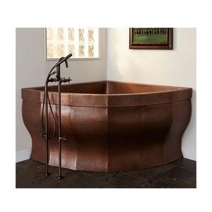 Bañera independiente de cobre con bañera de forma redonda de Calidad exclusiva para uso en el baño del hogar y del hotel - Product Image 5