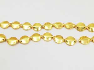 Cuentas redondas de cobre chapadas en oro de 10mm - Product Image 3