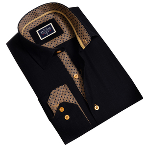 slim fit dress slacks Long Sleeve Embroidered Denim Shirt