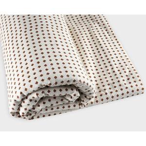 Brown and White 100% Cotton Quilting Fabric by the Yard Hand Block Print Running Sewing Fabric Scarves Decorative Fabric - Product Image 4