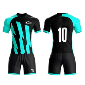 新设计足球服批发价格男士廉价足球服踢舒适足球服