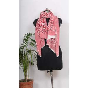 Pareo de tela de gasa suave para playa, Pareo con estampado de bloque de mano indio, Sarong, elegante - Product Image 3