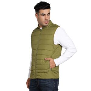 Chaqueta Acolchada de Primera Calidad al por Mayor para Hombre, Chaleco Cálido Unisex, Chaquetas Personalizadas, Chaleco Bomber sin Mangas para Hombre - Product Image 2