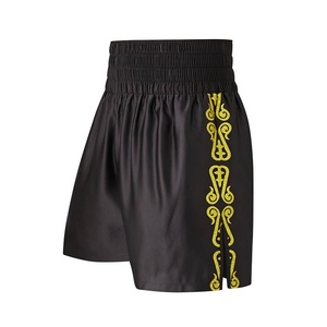 Pantalones cortos de boxeo azules de diseño personalizado de alta calidad para hombres y mujeres hechos de algodón para Kickboxing y peleas de MMA al por mayor - Product Image 5