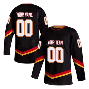 Camisetas de equipo de Hockey sobre hielo con logotipo personalizado, retales de alta calidad, Jersey de Hockey bordado - Product Image 2