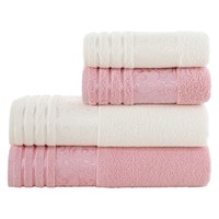 Ensemble de serviettes Jacquard en coton turque, lot de 3 pièces, pour le visage et les mains, 100% coton, fait en turquie, 30x50x90/90x150