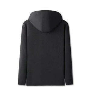 Sweat à capuche sport 100% coton polaire personnalisé pour hommes décorations de broderie de diamants à rayures respirantes surdimensionnées lourdes - Product Image 2