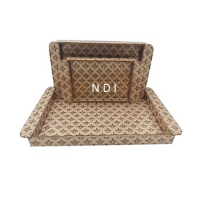 Hot Sale Tableware Decor Catering <b>Accessories</b> Home <b>Kitchen</b> Catering Usage Food Serving Trays Set of 3 Fruit Serving Tray - Product Image 1