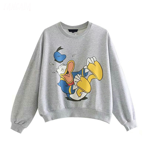 เสื้อฮู้ดดี้ผ้าฝ้าย 100% พิมพ์ลายการ์ตูนตามสั่ง ปักลาย กันน้ำ ซักได้ ไซส์ใหญ่ แฟชั่นฤดูใบไม้ร่วง ขายส่ง - Product Image 1