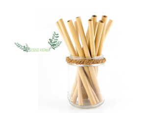 2025 Meilleure vente ensemble de boisson jetable en bambou 100% de haute qualité avec logo laser gratuit directement du Vietnam - Product Image 5