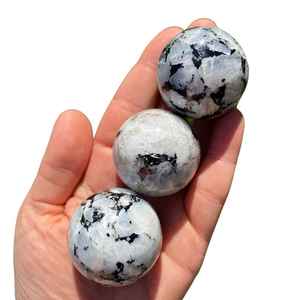 Sphère de pierre de lune arc-en-ciel en gros, boule de cristal de guérison en pierre naturelle, sphère de pierre de lune arc-en-ciel pour la guérison et la décoration intérieure - Product Image 2