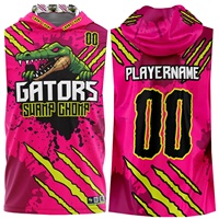 Seragam Sepak Bola Anak Laki-Laki Bendera Amerika 7v7 7on7 dengan Logo Kustom, Set Jersey dengan Bahan Spandex/Polyester Anti UV