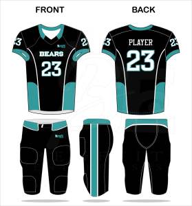 Ensembles de maillots et de pantalons de sublimation respirants d'uniformes de football américain personnalisés OEM en grandes tailles - Product Image 3