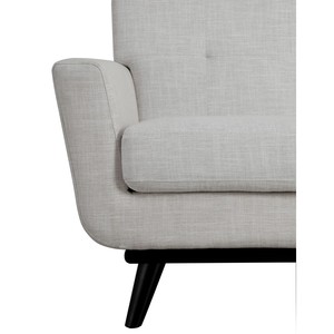 โซฟาผ้าสไตล์สแกนดิเนเวียนสมัยใหม่แบบสามที่นั่ง พนักพิงแบบ Tufted เฟอร์นิเจอร์ห้องนั่งเล่น ดีไซน์ Midcentury Modern แขนตรง - Product Image 3