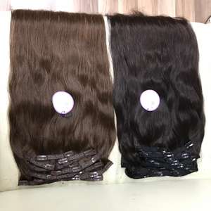 100% Clip-In Straight Double Drawn Remy Grade Extensiones de cabello humano vietnamita Estilo de cinta preadherida Longitudes estiradas 8-30 - Product Image 4