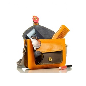 LW Handmade Customizable Women's Leather Handbag Solid malty Color <b>Small</b> Size Fashionable Bohemian Single Portable Spring Autumn - Product Image 4