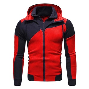 Sudadera con capucha de forro polar con cremallera de color contrastante personalizada para hombre, sudadera de golf deportiva acogedora, prendas de vestir, Sudadera con capucha gráfica - Product Image 6