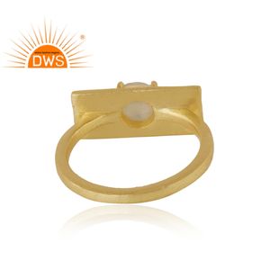 Shanice-bague en argent Sterling plaqué or, pour tous les jours, styliste, bijoux en pierres précieuses, opale éthiopienne naturelle, collection 925 - Product Image 4