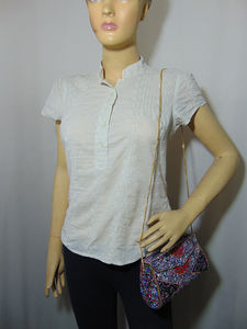 Bolso de mano de piedras de mosaico, azul y Multi grava - Product Image 4