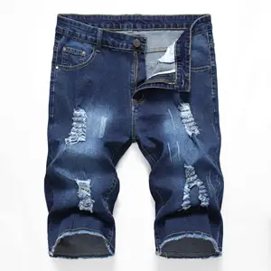 The Best Pakistan Manufacturer Supplier high quality classic men jeans shorts denim straight shorts ripped shorts