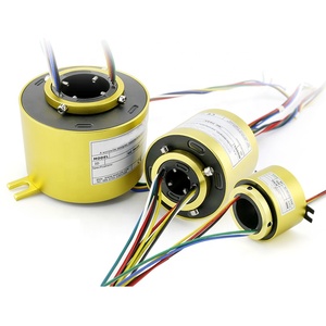 Bague de serrage <span class=keywords><strong>électrique</strong></span> à barre tournante, centrale rotative, <span class=keywords><strong>collecteur</strong></span> d'énergie conductrice, brosses à arbre creux - Product Image 3