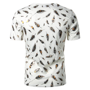 T-shirt pour hommes, en coton, surdimensionné, estival et pas cher, avec impression personnalisée, offre spéciale, - Product Image 5