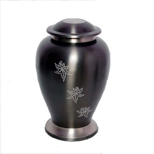 Urna de cremación de Metal personalizada hecha a mano para ceremonias de muerte diseñador hogar decorativo a granel venta al por mayor suministros funerarios grabados - Product Image 1