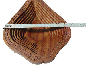 Plateau à ressort en bois pour fruits secs, 6 compartiments - Product Image 4