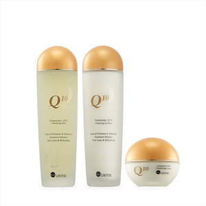 ELLELHOTSE COENZYME Q10 FACE CARE SET (3PCS) Ingredientes de Corea de alta calidad Juego de regalo antiarrugas iluminador sin crueldad - Product Image 1