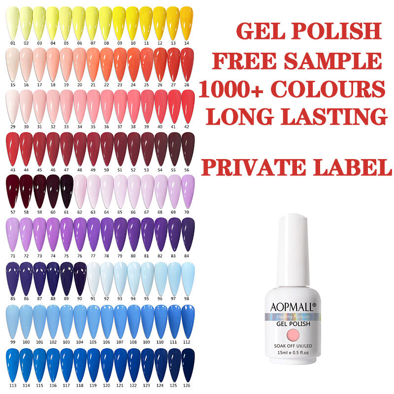 OEM-поставщик AOPMALL, оптовая цена, Гель-лак, отмачиваемый, Профессиональный гель для ногтей, индивидуальная торговая марка