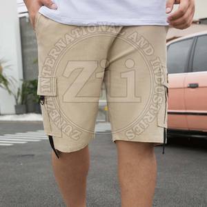 กางเกงขาสั้นกอล์ฟผ้าแคนวาสสำหรับผู้ชาย แห้งเร็ว มีกระเป๋า น้ำหนักเบา ยืดหยุ่น กันน้ำ ดีไซน์แบบคาร์โก้ เหมาะสำหรับเดินทาง ตกปลา รับผลิตแบบ OEM - Product Image 3