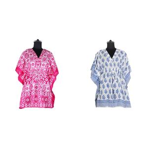 2025 nouveau Design et populaire robe Caftan courte bloc de main imprimé caftan fait à la main indien Caftan Abaya caftan Caftan arabe Jalabiya - Product Image 1