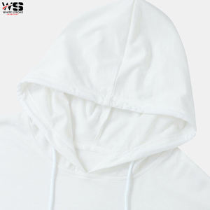 Sweat à capuche blanc pour hommes, personnalisé, grande taille, pull polaire, gros, streetwear - Product Image 3