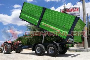 Remolque de alta calidad de 15 toneladas, remolque de 3 lados, TANDEM, de Turquía - Product Image 5