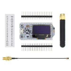 SX1276 SX1278 ESP32 LoRa, 868MHz/915MHz/433MHz de 0,96 pulgadas de pantalla OLED azul Kit 32 placa de desarrollo