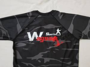 Wagsam sport personnalisé sublimé MMA Compression chemise Arts martiaux BJJ usure éruption gardes vêtements de sport OEM unisexe éruption cutanée garde - Product Image 3