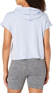 Sudadera con capucha de manga corta para mujer, pantalones cortos con logotipo personalizado, para gimnasio y correr - Product Image 5