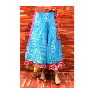 Thời Trang In Thiết Kế Phụ Nữ Quần Áo Ma Thuật Bọc Xung Quanh Váy Với Vành Đai Trong Đáng Yêu Màu Đỏ Vàng Cho Phụ Nữ Và Cô Gái - Product Image 4