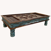 Mesa de centro de madera sólida para sala de estar, moderno piso indio tradicional de alta calidad, baja sala de estar, dormitorio, apartamento, personalizada