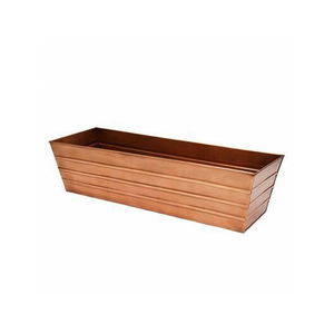 Nouvel ensemble de trois pots de fleurs exigeants avec plateau Pots de jardinière galvanisés de la meilleure qualité pour la décoration de bureau et de balcon - Product Image 6